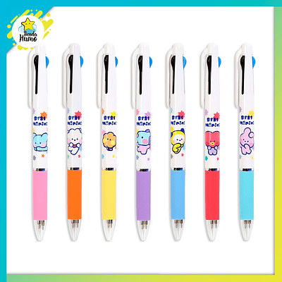 BT21 OFFICIAL - 3 COLOR BALL PEN (MININI) 