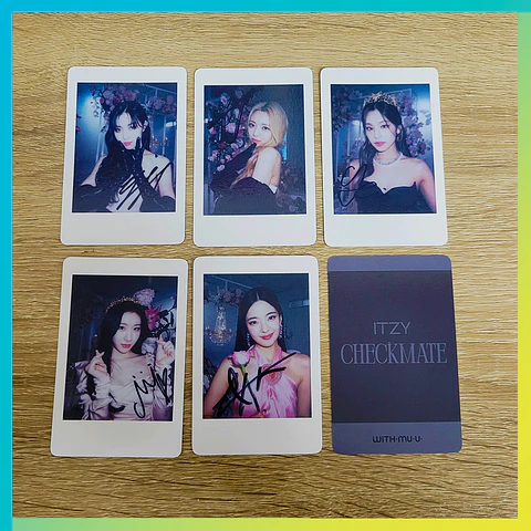ITZY - CHECKMATE WITHMUU PHOTOCARDS TYPE POLAROID
