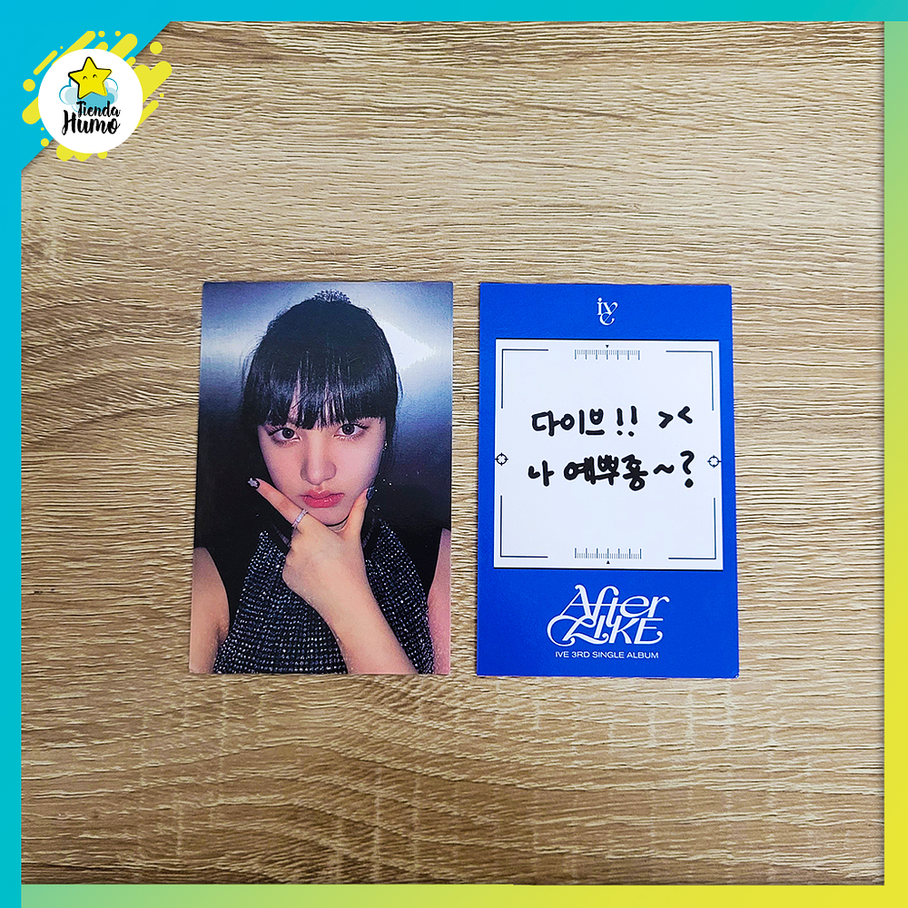 IVE - AFTER LIKE SOUNDWAVE MESSAGE SELFIE LIMITED PHOTOCARD