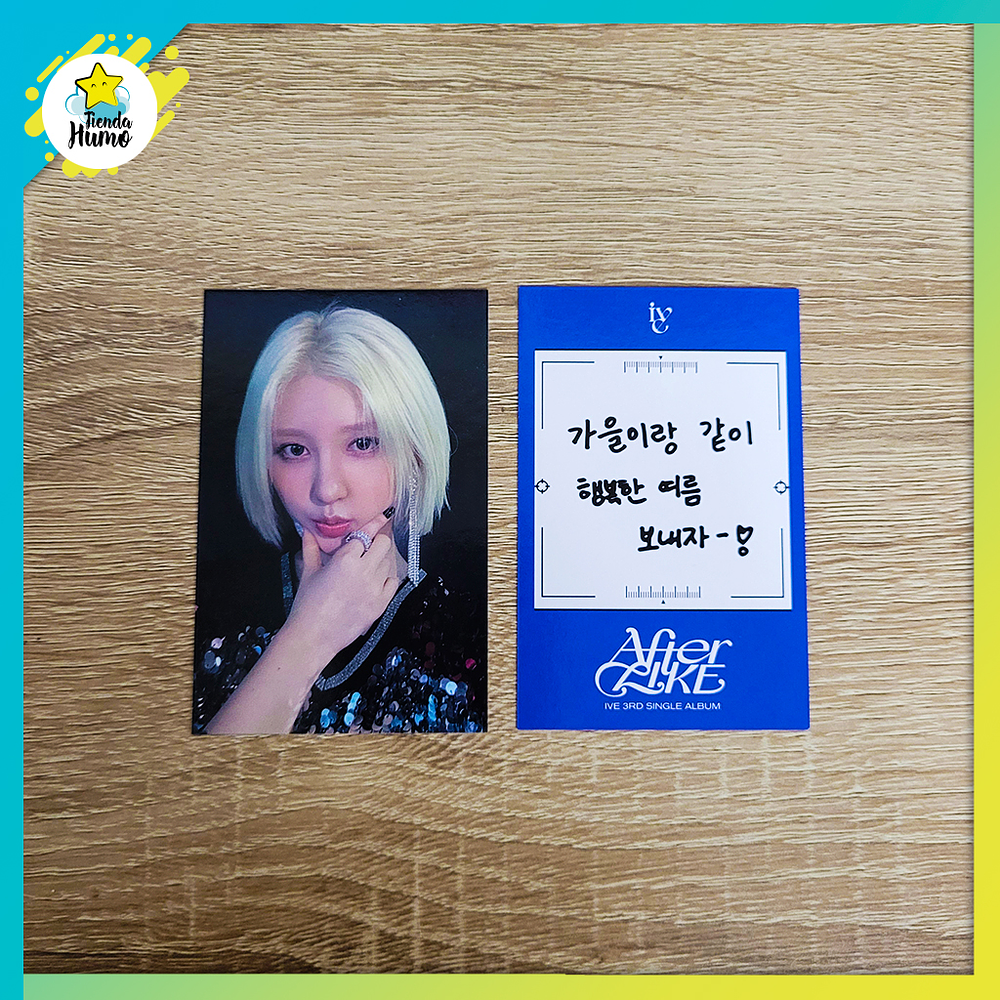 IVE - AFTER LIKE SOUNDWAVE MESSAGE SELFIE LIMITED PHOTOCARD