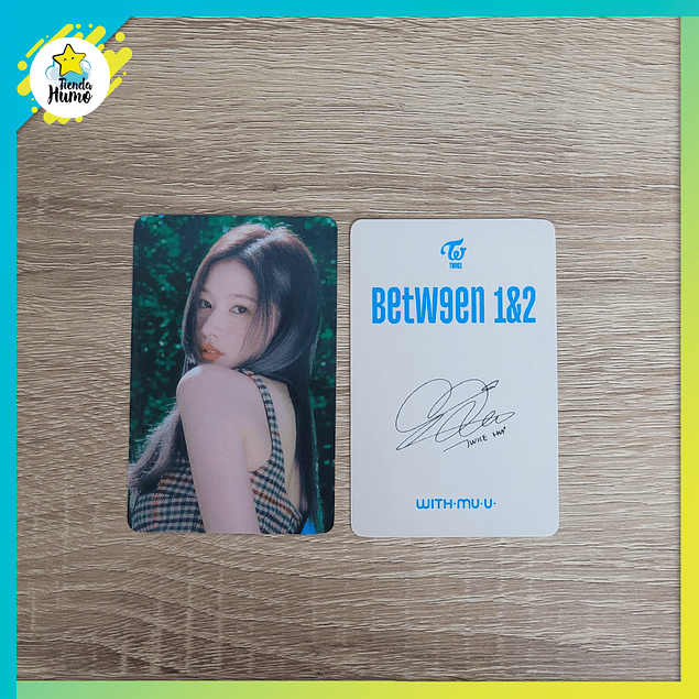 TWICE - BETWEEN 1&2 WITHMUU LIMITED PHOTOCARD SIGNED VER