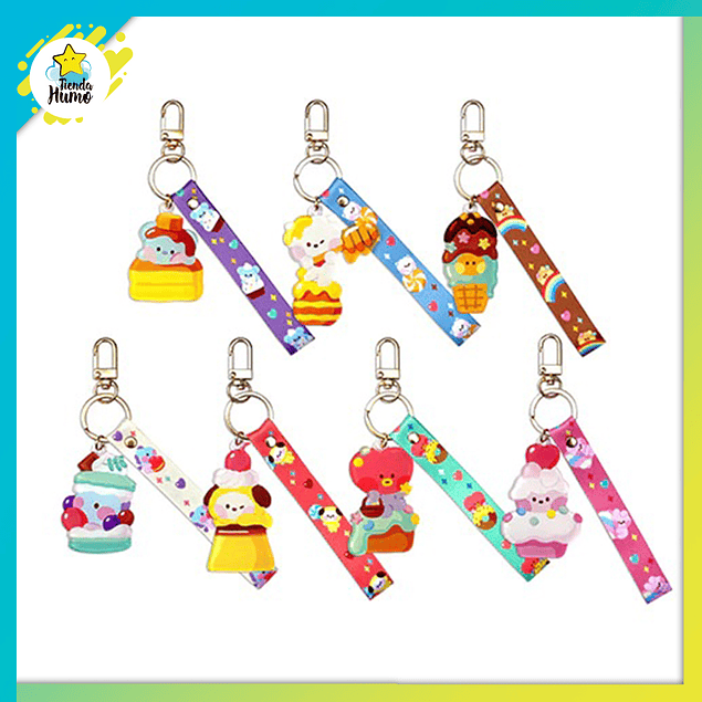 BT21 OFFICIAL - ACRYLIC STRAP KEYRING (SWEETIE)