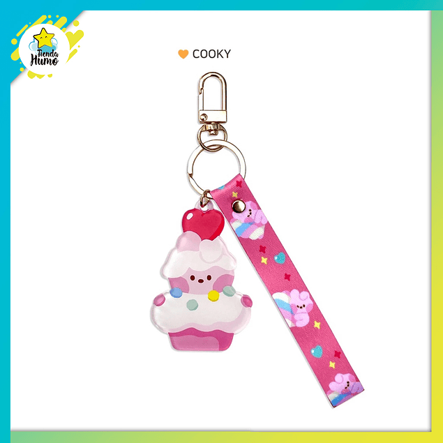 BT21 OFFICIAL - ACRYLIC STRAP KEYRING (SWEETIE)