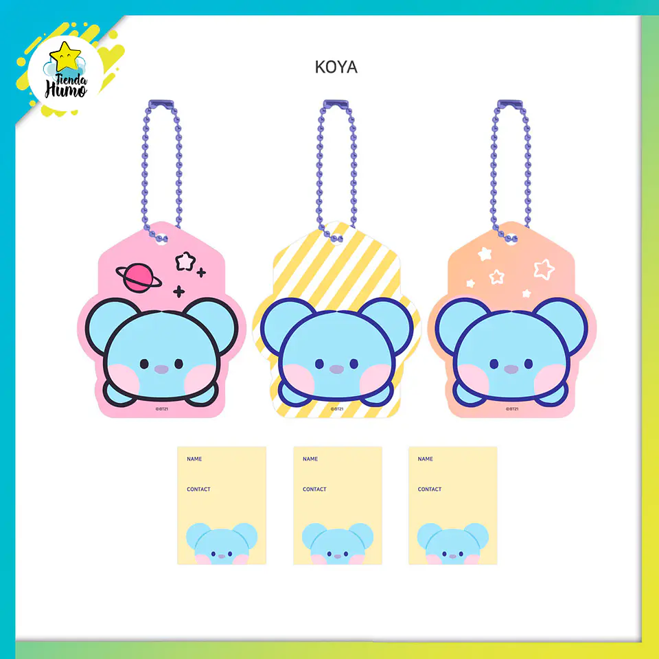 BT21 OFFICIAL - NAME TAG SET (MININI) 2