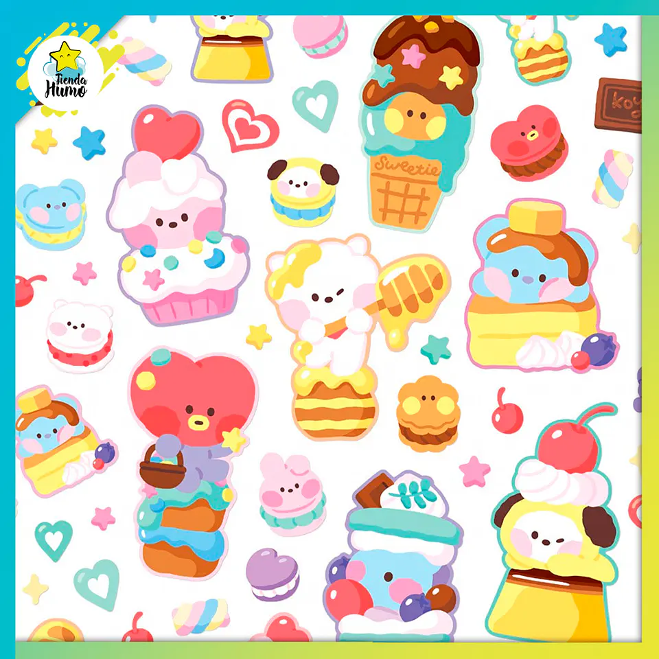BT21 OFFICIAL - REMOVABLE STICKER (SWEETIE) 1