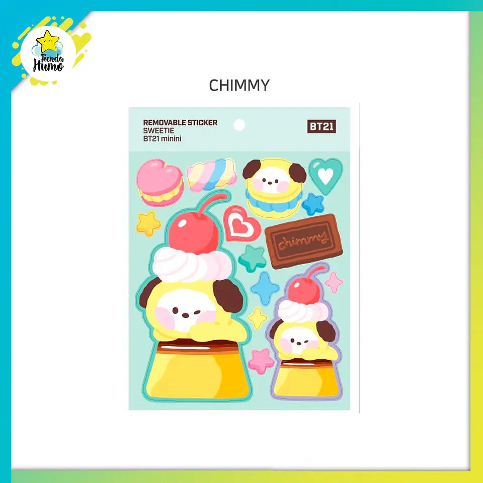 BT21 OFFICIAL - REMOVABLE STICKER (SWEETIE) 6