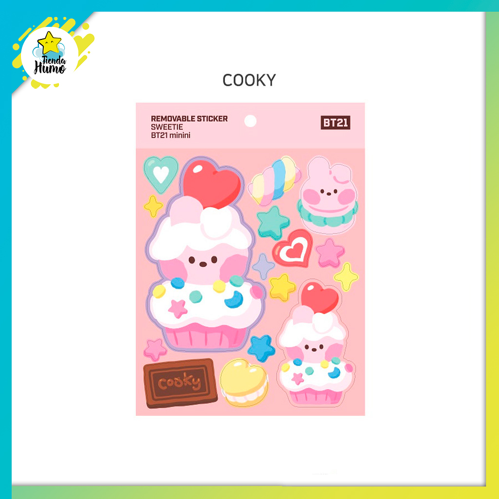 BT21 OFFICIAL - REMOVABLE STICKER (SWEETIE)