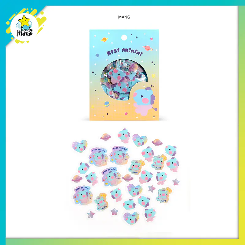 BT21 OFFICIAL - FLAKE STICKER PACK (MININI) 3