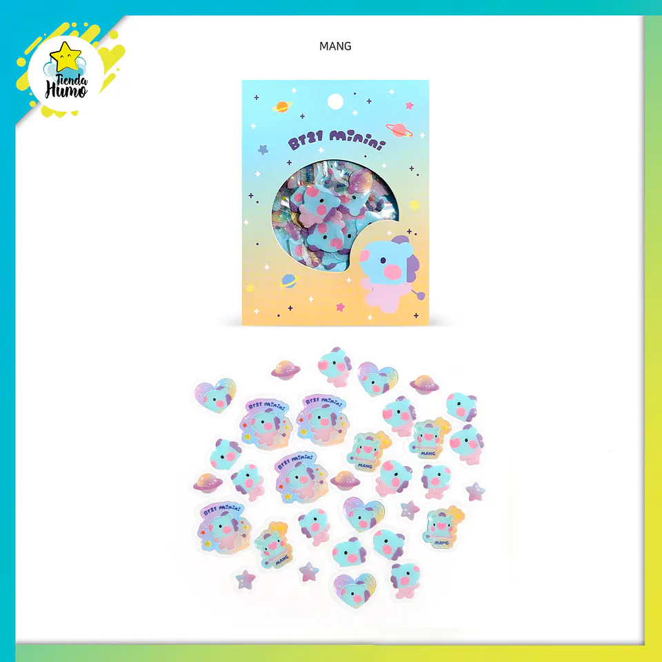 BT21 OFFICIAL - FLAKE STICKER PACK (MININI) 3