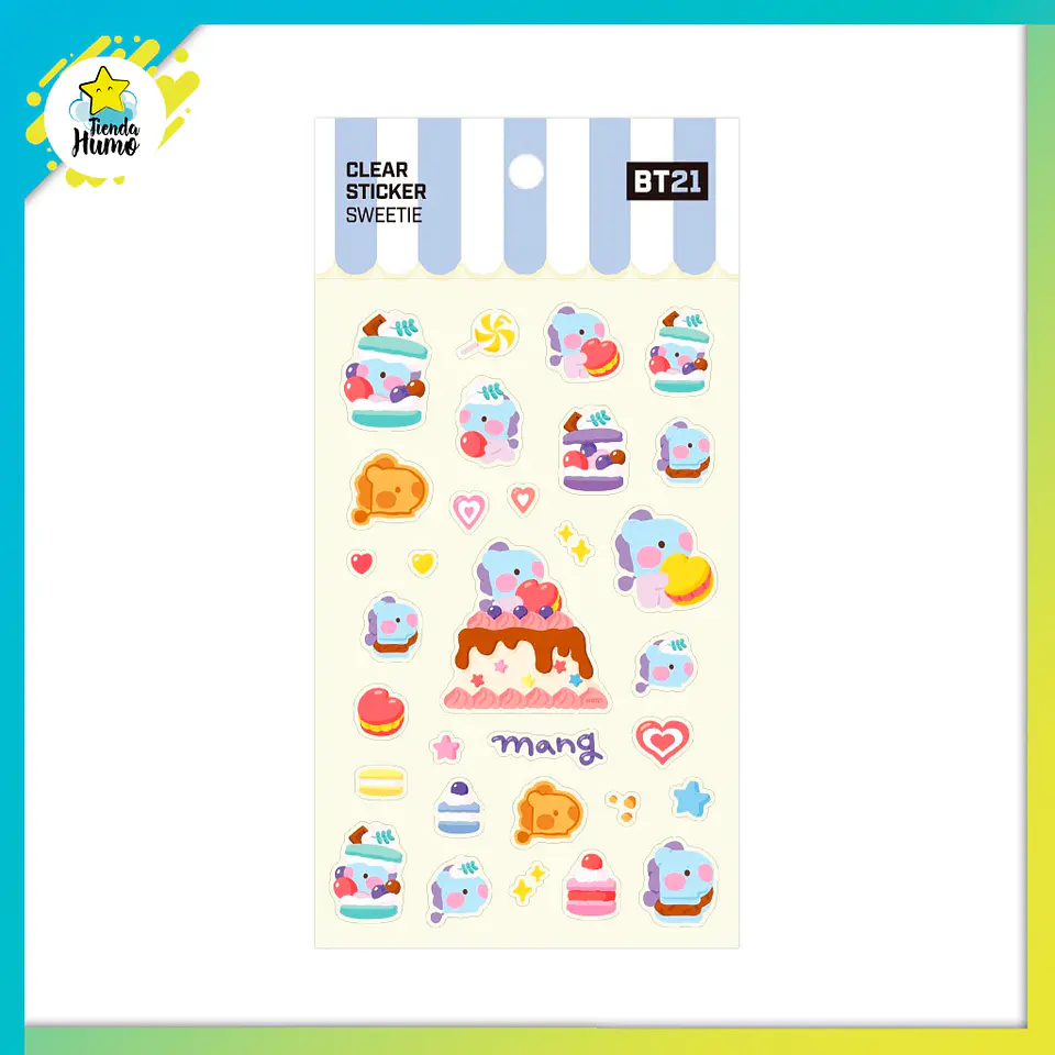 BT21 OFFICIAL - CLEAR STICKER (SWEETIE) 3
