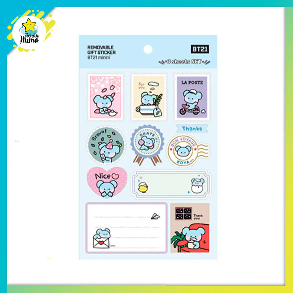 BT21 OFFICIAL - REMOVABLE GIFT STICKER 2