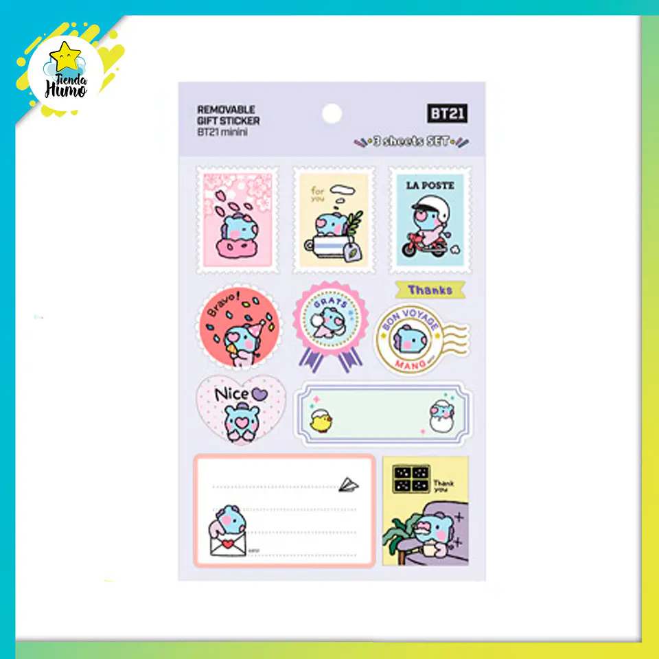 BT21 OFFICIAL - REMOVABLE GIFT STICKER 5