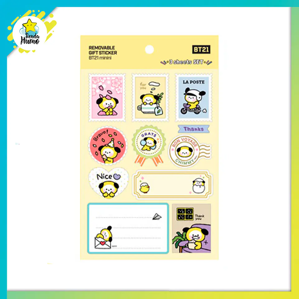 BT21 OFFICIAL - REMOVABLE GIFT STICKER 6