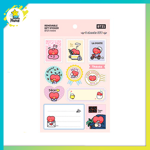 BT21 OFFICIAL - REMOVABLE GIFT STICKER