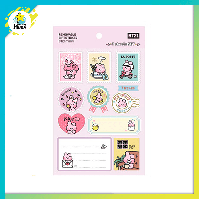 BT21 OFFICIAL - REMOVABLE GIFT STICKER