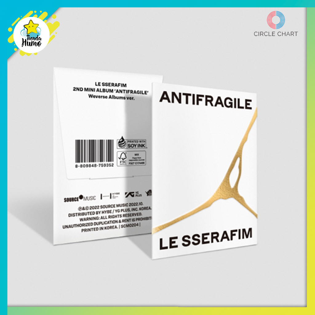 LE SSERAFIM Antifragile Weverse 10個 未開封 LE SSERAFIM - ANTIFRAGILE (WEVERSE Ver.)