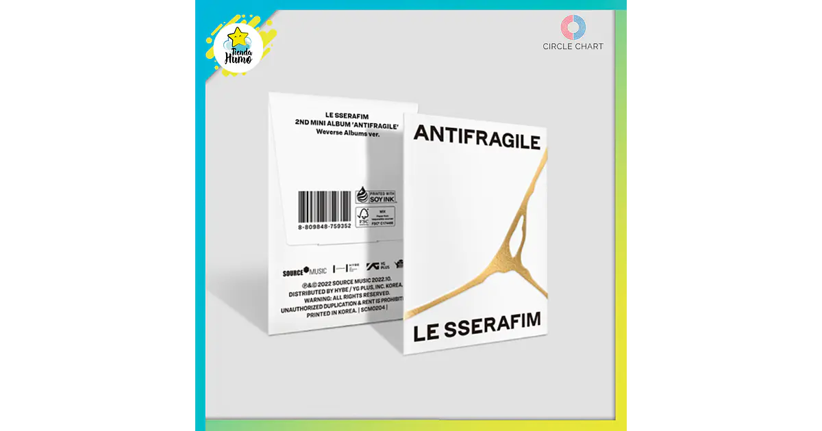 LE SSERAFIM Antifragile Weverse 10個 未開封 LE SSERAFIM - ANTIFRAGILE (WEVERSE Ver.)