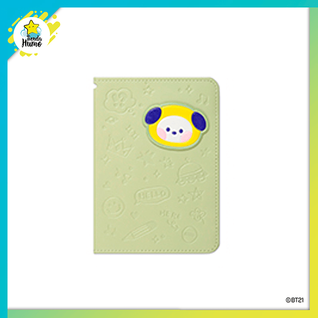 BT21 OFFICIAL - LEATHER PATCH PASSPORT COVER (MININI)