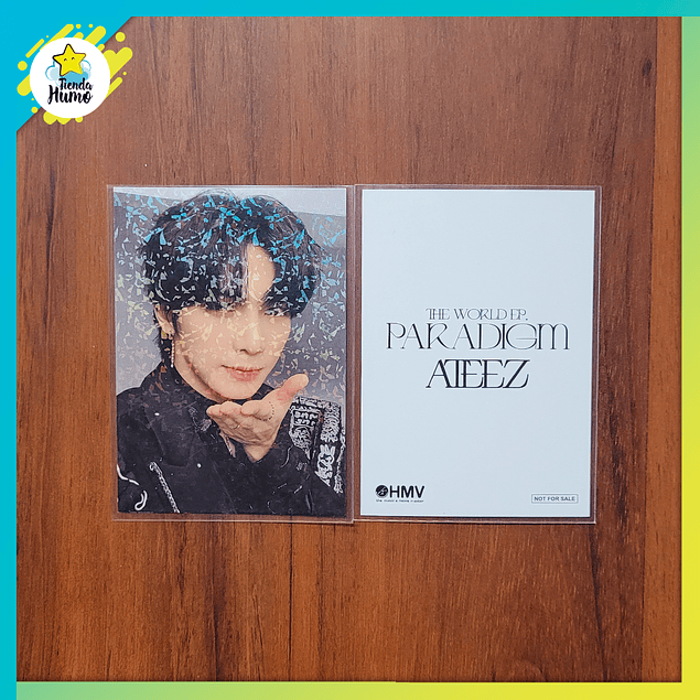 ATEEZ SAN THE WORLD EP . PARADIGM Official Photocard Solo Tower records HMV