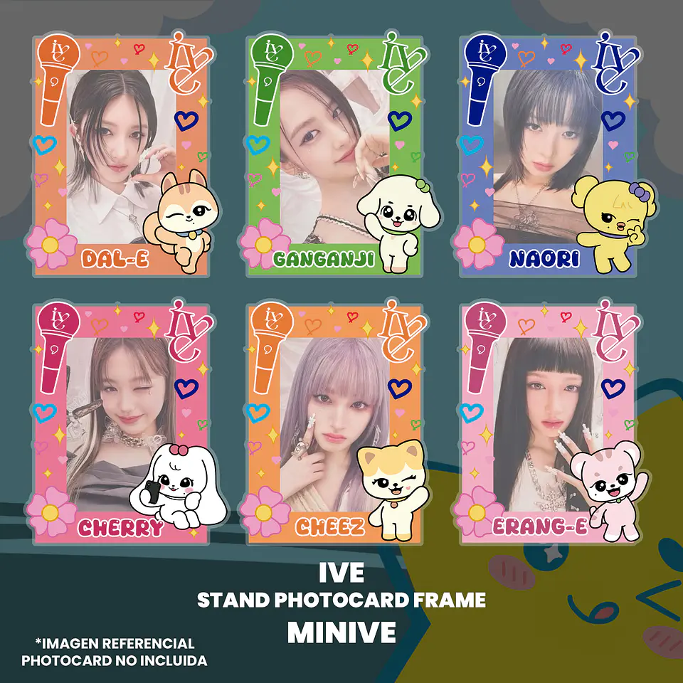 IVE - STAND PHOTOCARD FRAME ACRÍLICO (ALTERNATIVO) 1