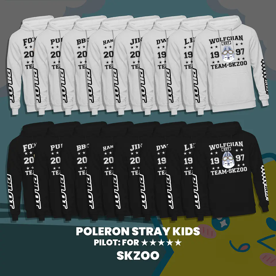 POLERÓN STRAY KIDS (SKZOO) - PILOT: FOR ★★★★★ 1