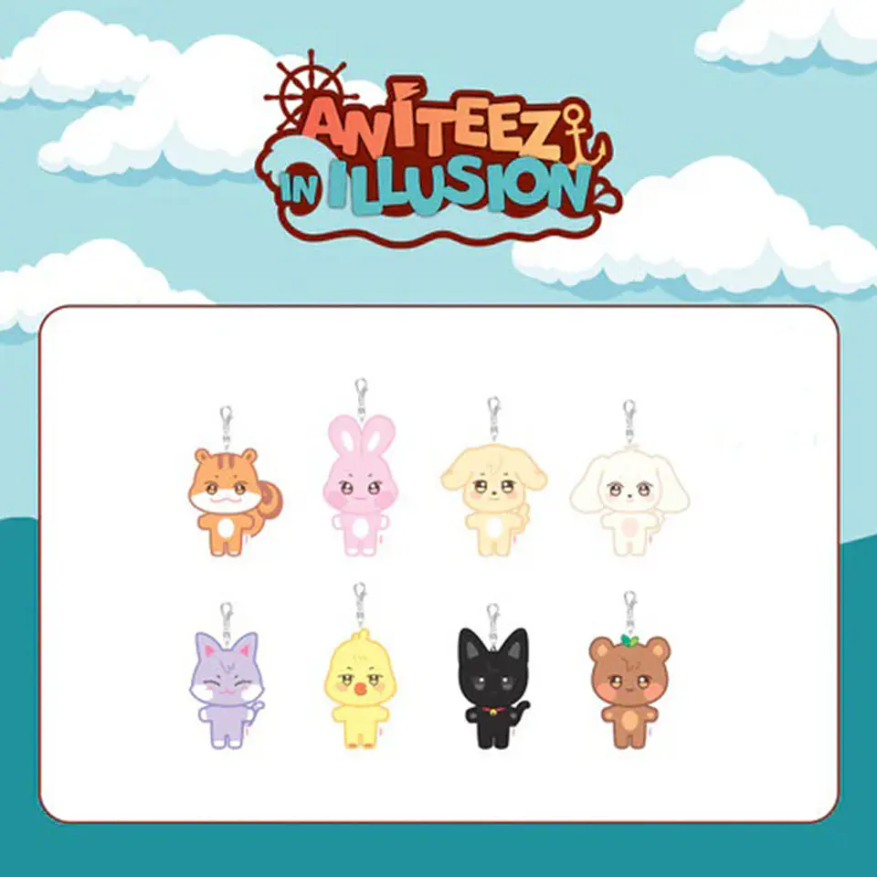 ATEEZ - ANITEEZ IN ILLUSION PLUSH KEYRING 1
