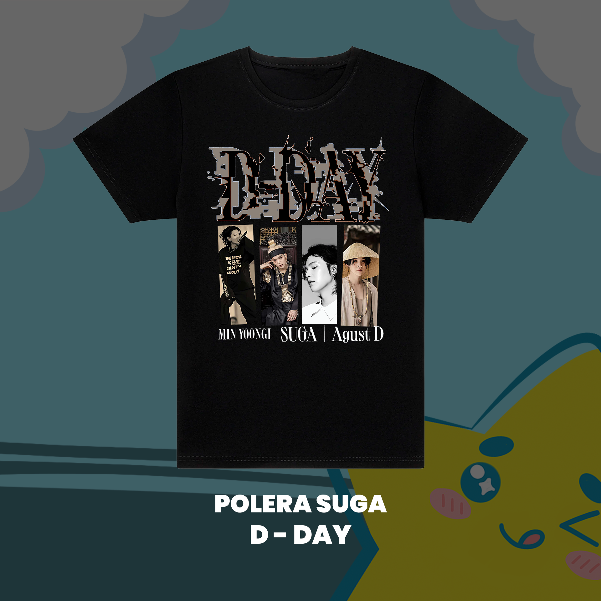 POLERA SUGA - D DAY "NEGRO"