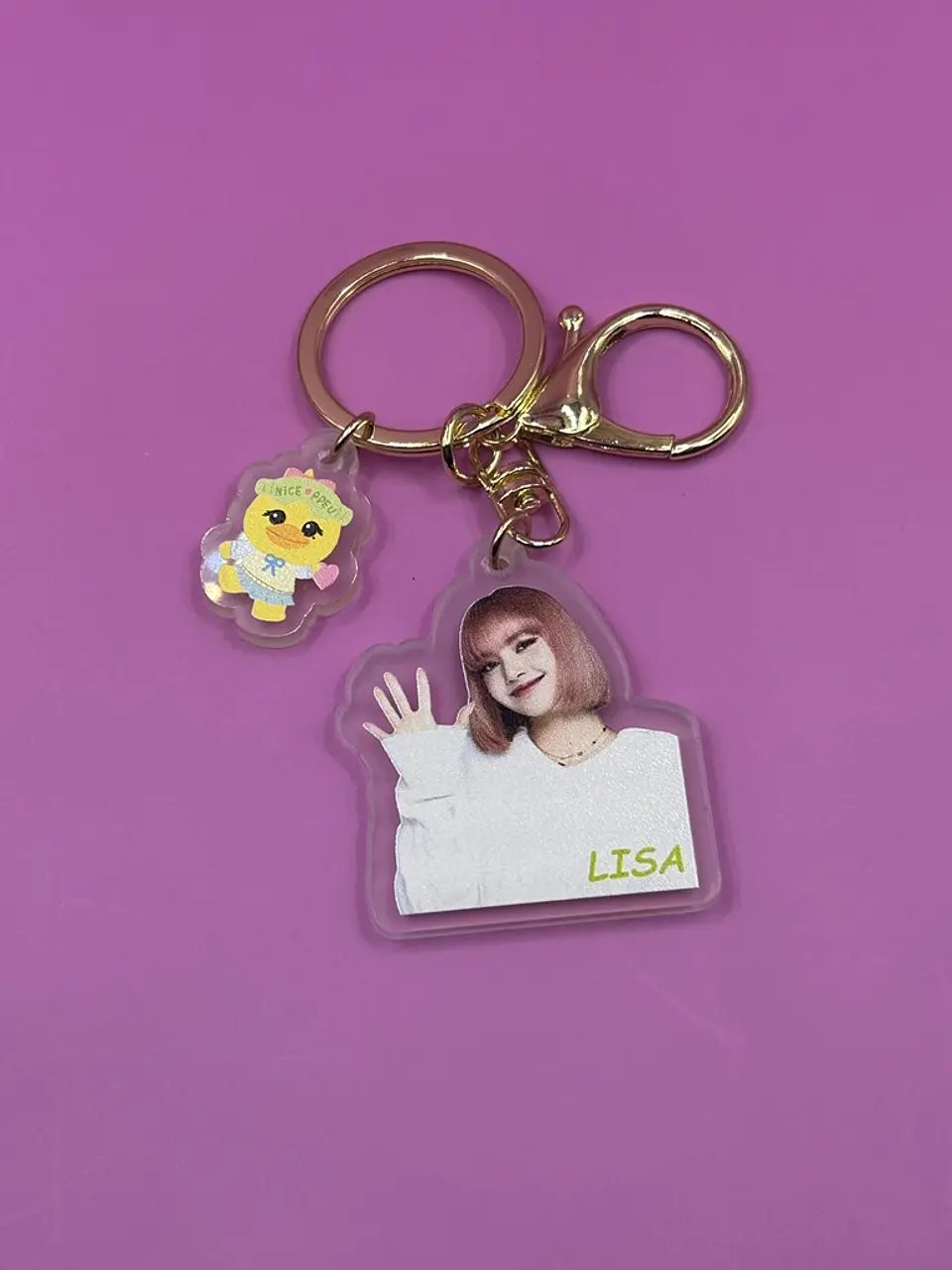 LLAVERO ACRILICO BLACK PINK 5