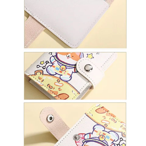 BINDER TARJETERO ECOCUERO "SHIBAINU CAT"