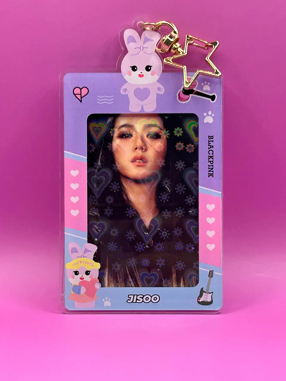 CARD HOLDER BLACK PINK  3