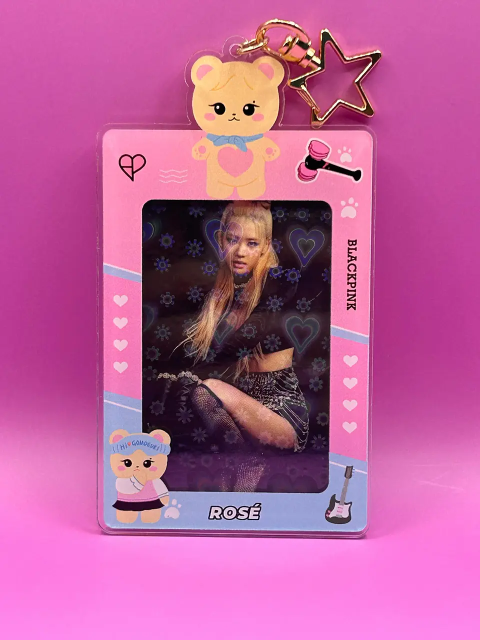 CARD HOLDER BLACK PINK  5