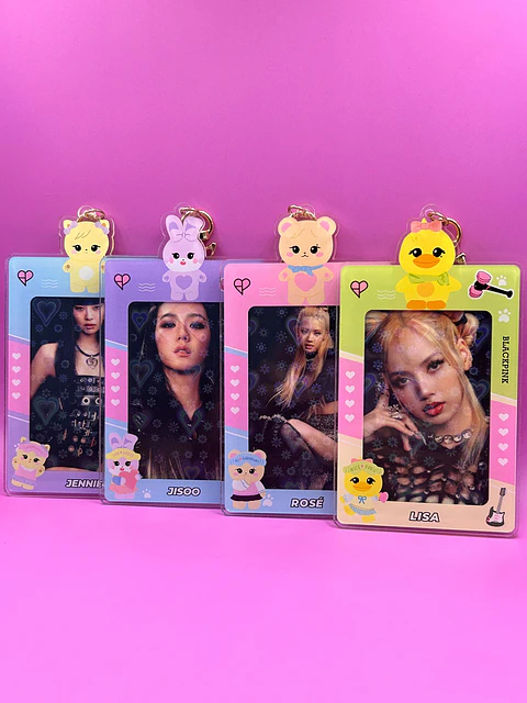 CARD HOLDER BLACK PINK 