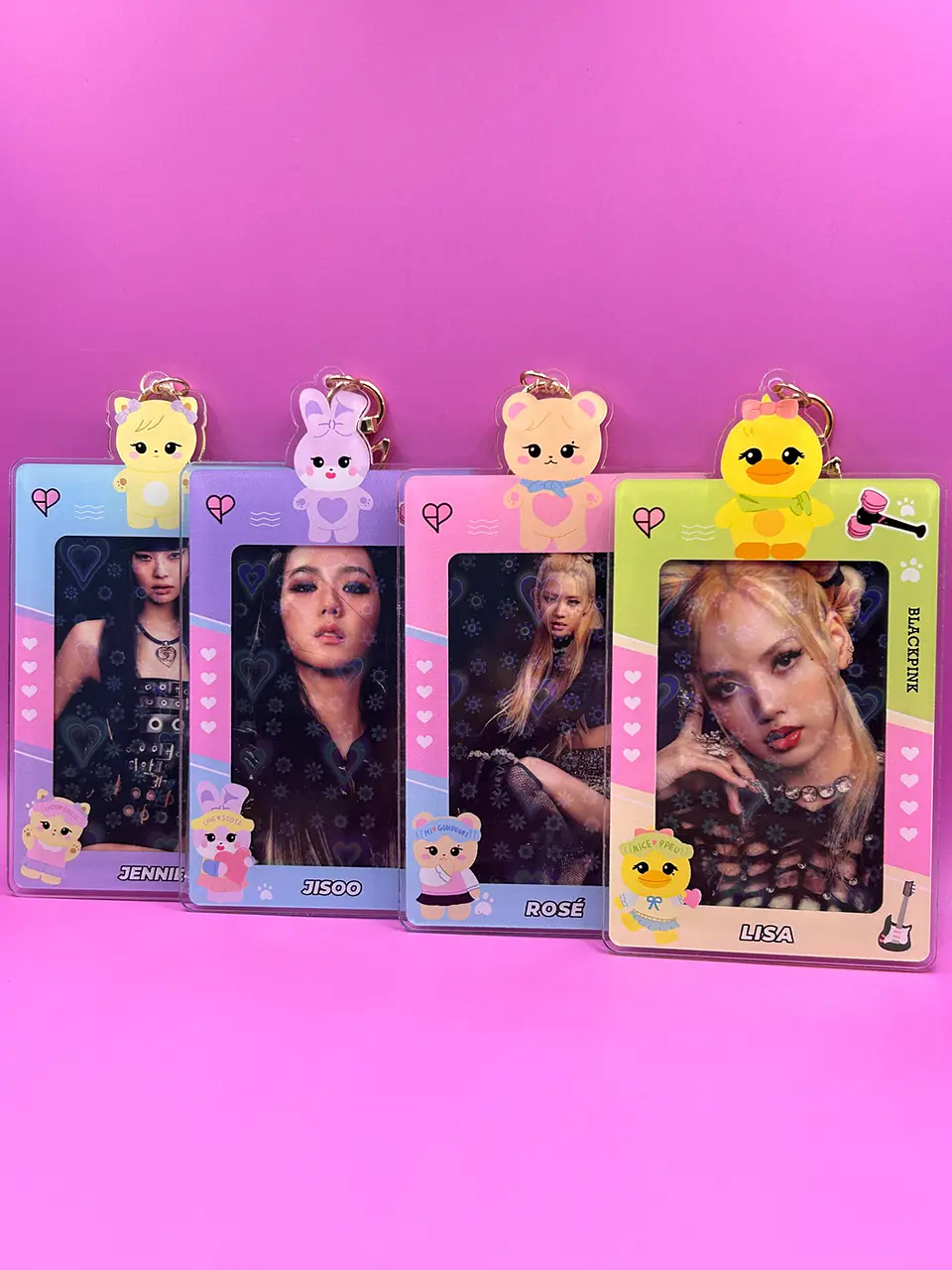 CARD HOLDER BLACK PINK  1