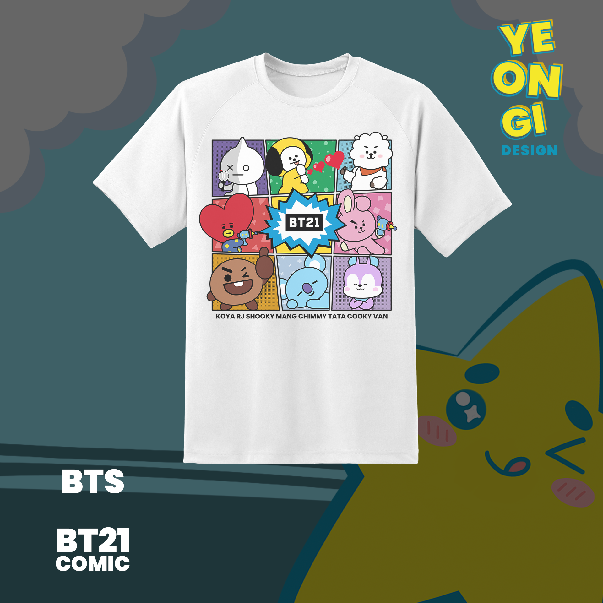 POLERA BT21 - COMIC