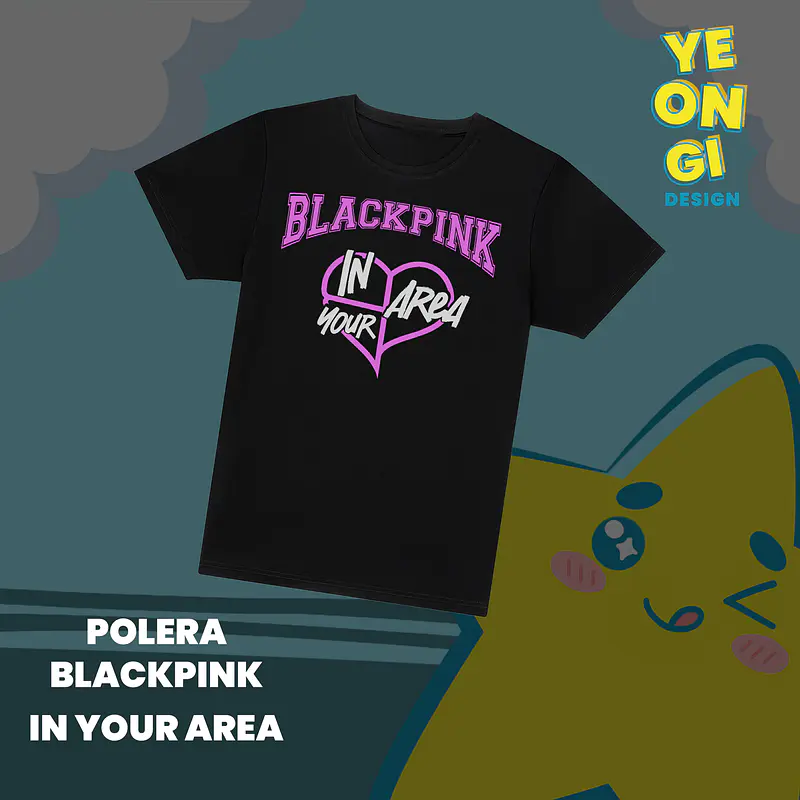 POLERA VINILO - BLACK PINK IN YOUR AREA 1