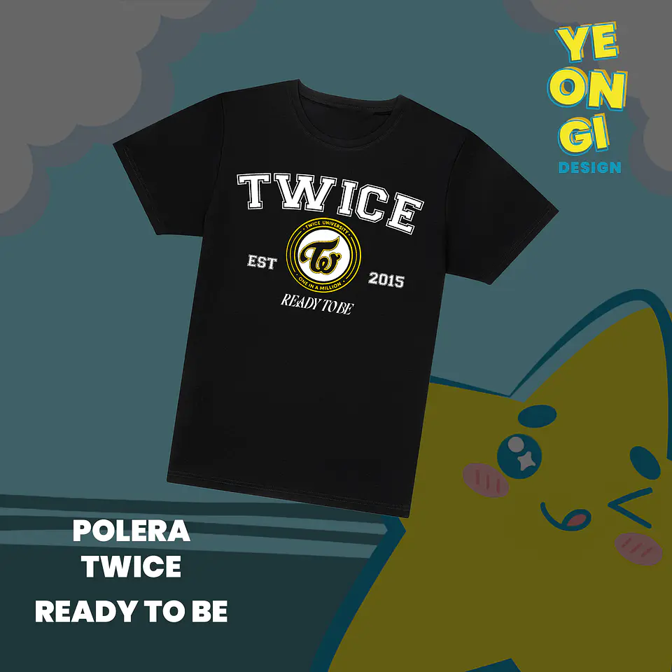 POLERA TWICE VINILO - READY TO BE 1