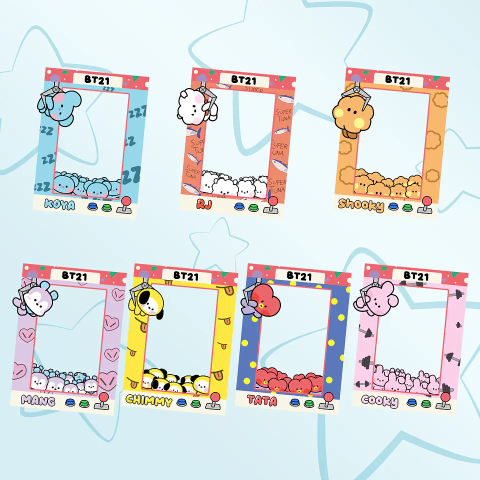 STAND PHOTOCARD FRAME ACRÍLICO BT21 (ALTERNATIVO) 1