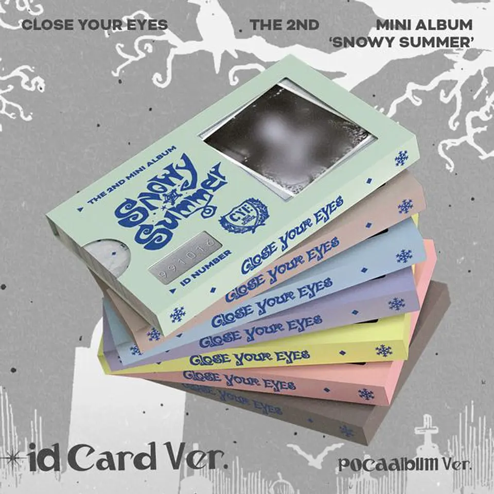 CLOSE YOUR EYES - SNOWY SUMMER (ID CARD POCAALBUM Ver.) RANDOM 1