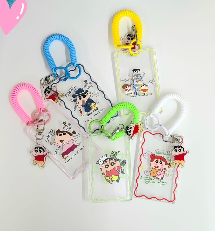 CARD HOLDER "SHINCHAN" - TRANSPARENT