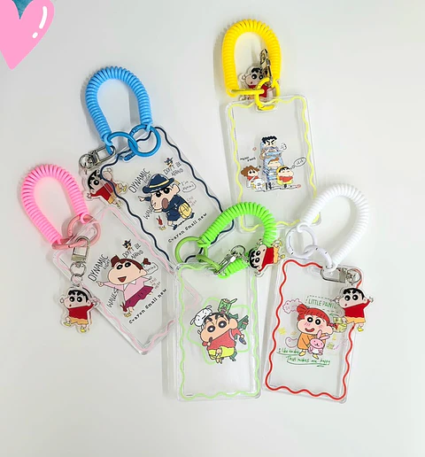 CARD HOLDER "SHINCHAN" - TRANSPARENT