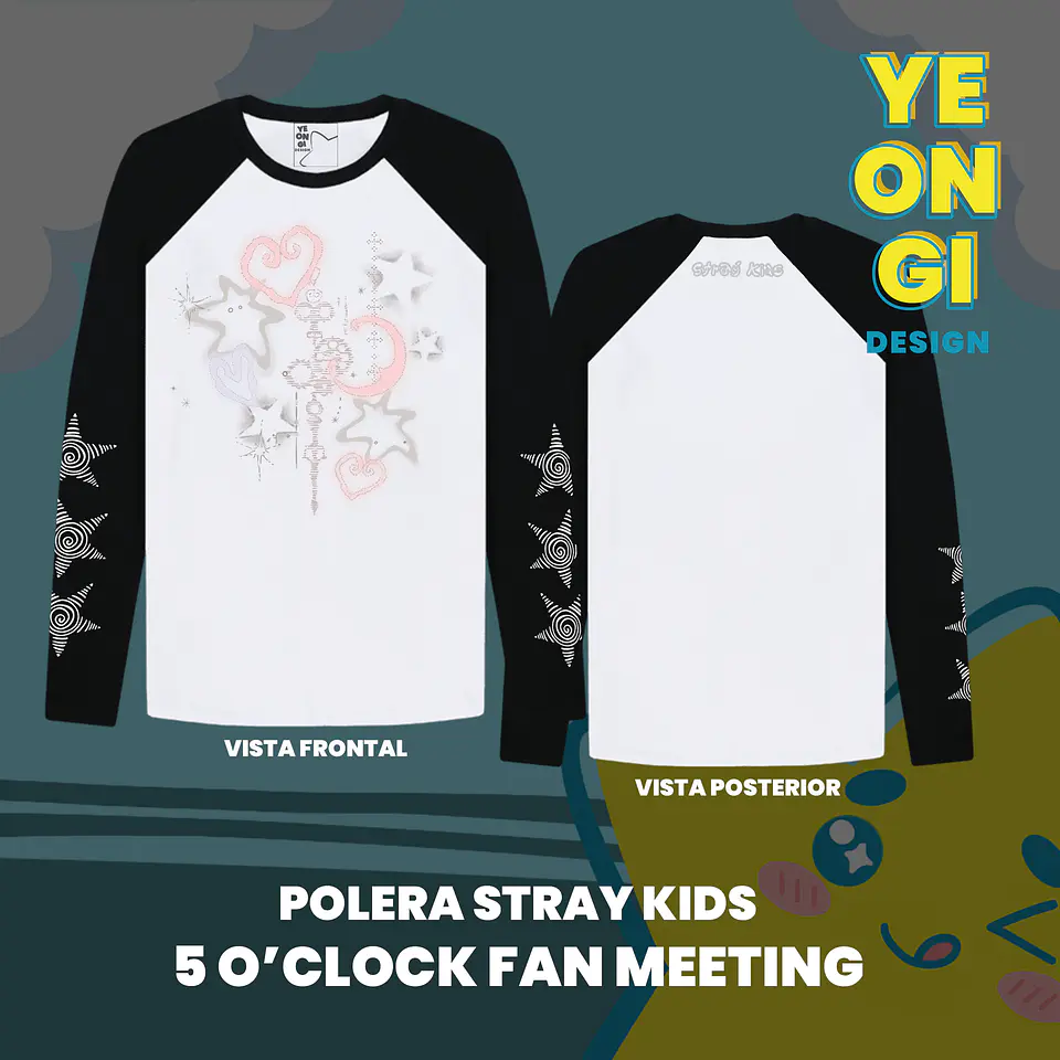 (A PEDIDO) POLERA STRAY KIDS - 5'CLOCK 1