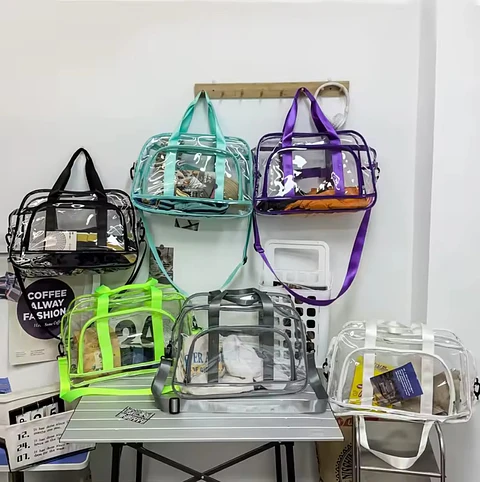 BOLSO TRANSPARENTE TAMAÑO GRANDE 