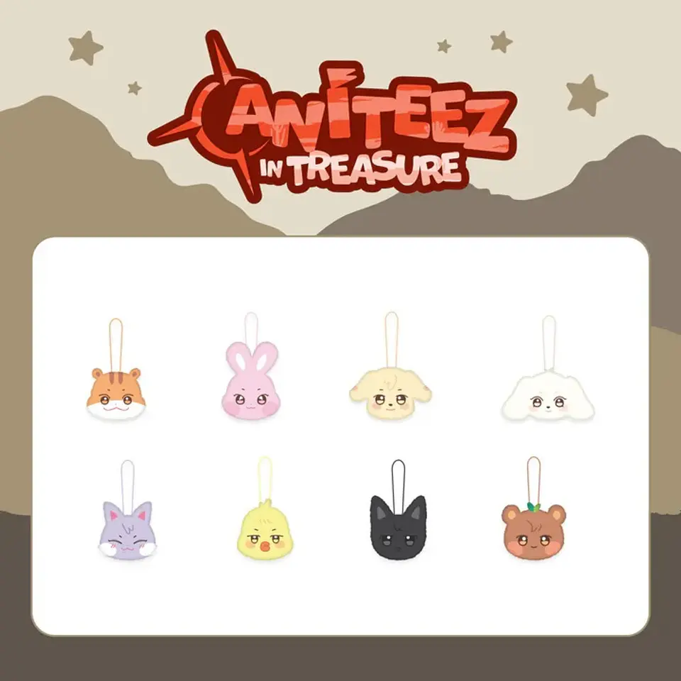 ANITEEZ IN TREASURE - PLUSH NAME TAG 1