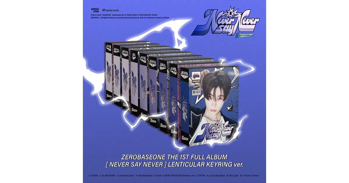 ZEROBASEONE - NEVER SAY NEVER (LENTICULAR KEYRIN