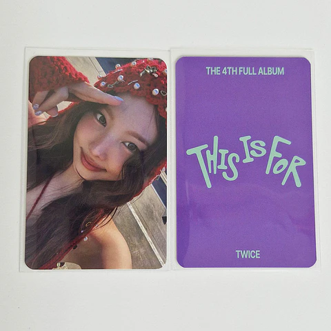 TWICE - THIS IS FOR MUSICPLANT DIGIPACK PHOTOCARD