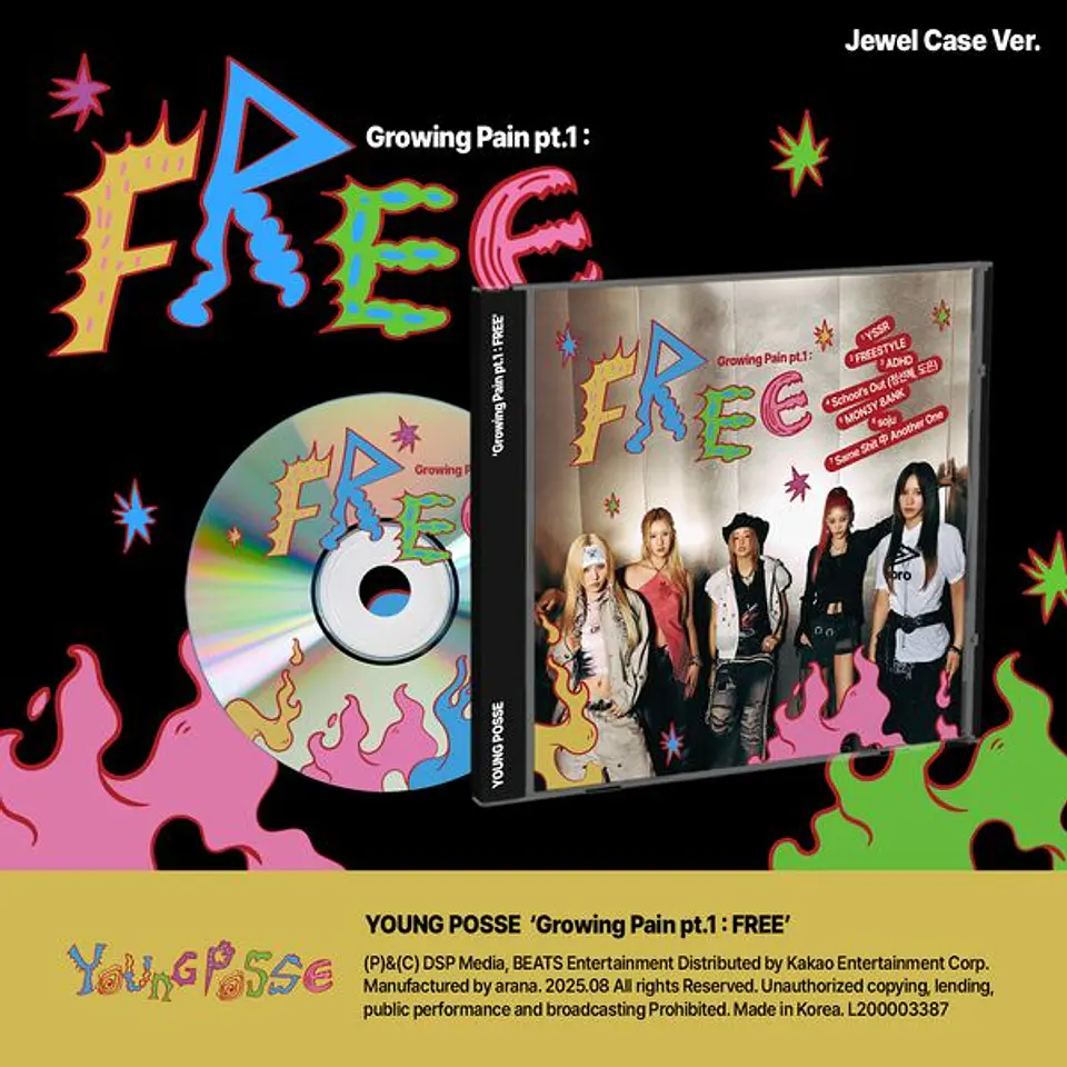 YOUNG POSSE - GROWING PAIN PT.1 : FREE (JEWEL CASE Ver.) 1