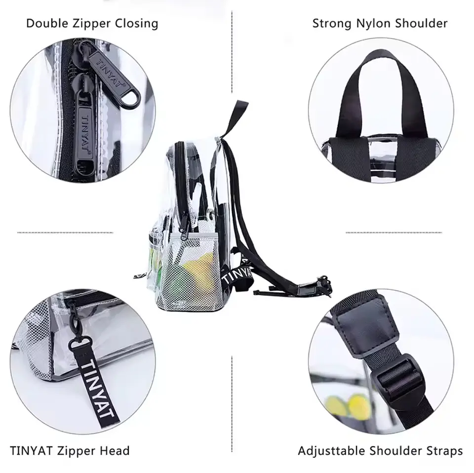 MOCHILA TRANSPARENTE TAMAÑO PEQUEÑO  3