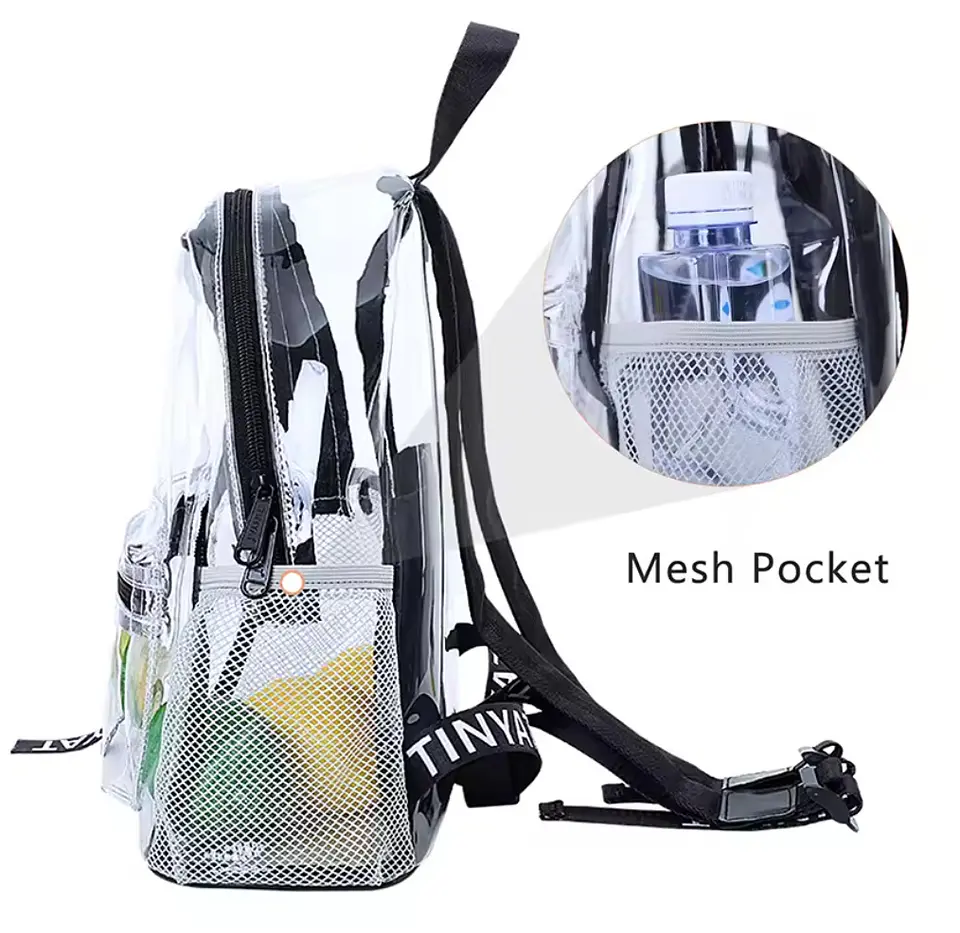 MOCHILA TRANSPARENTE TAMAÑO PEQUEÑO  5