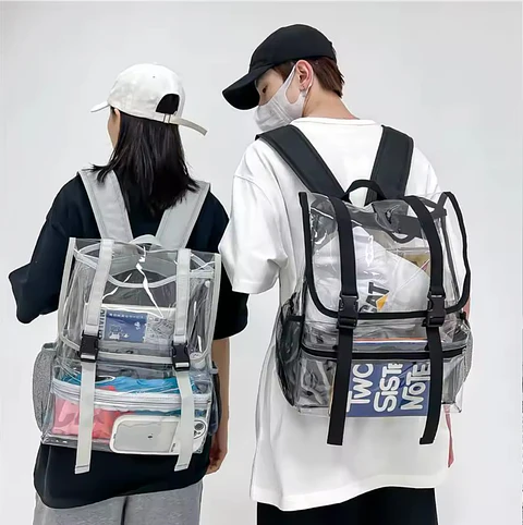 MOCHILA TRANSPARENTE TAMAÑO GRANDE