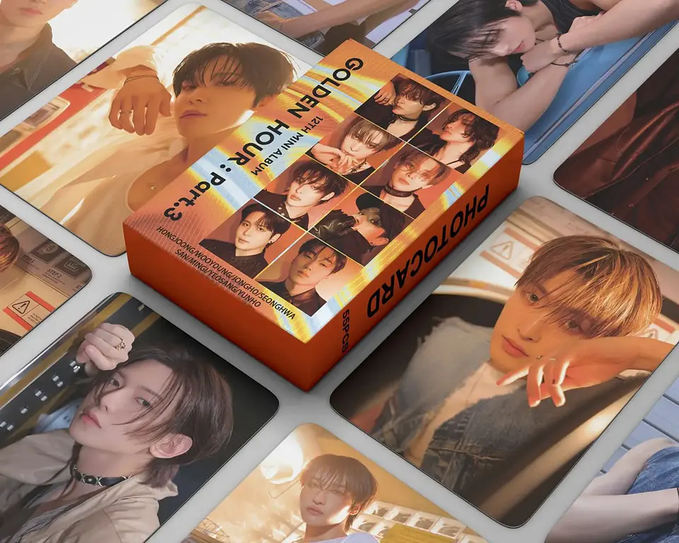 LOMOCARD ATEEZ - GOLDEN HOUR PART:3 1